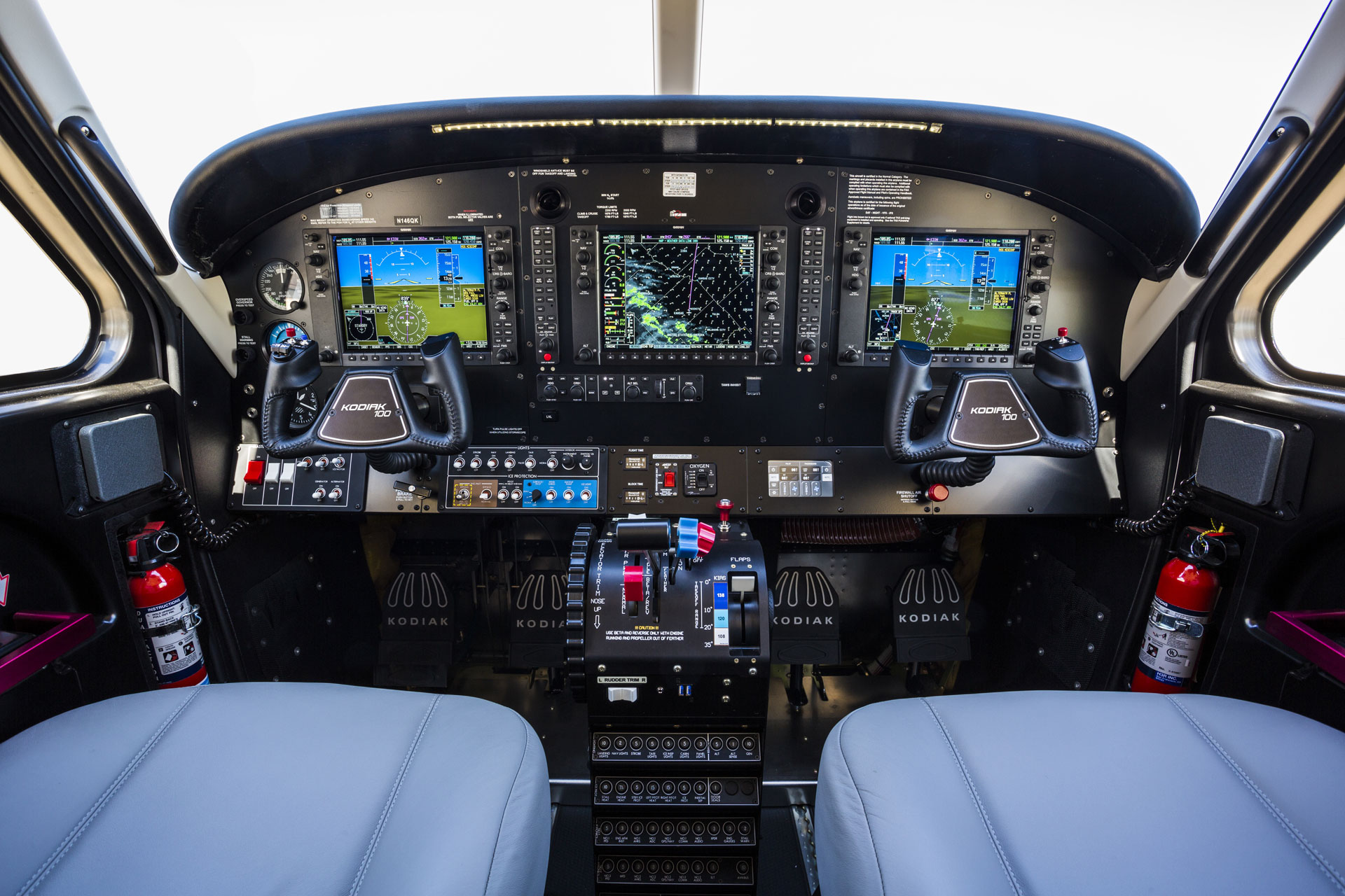 Modern aircraft avionics panel